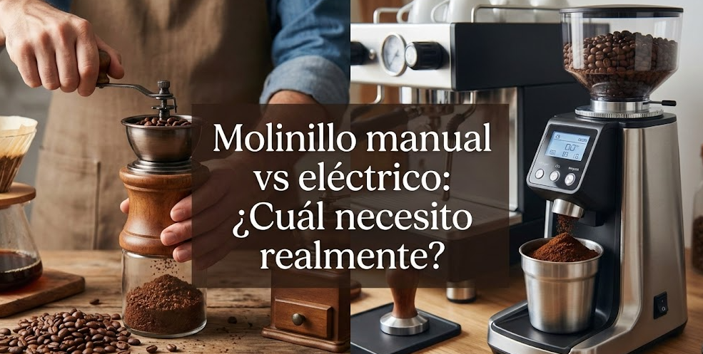 Molinillo manual vs eléctrico: ¿Cuál necesito realmente?